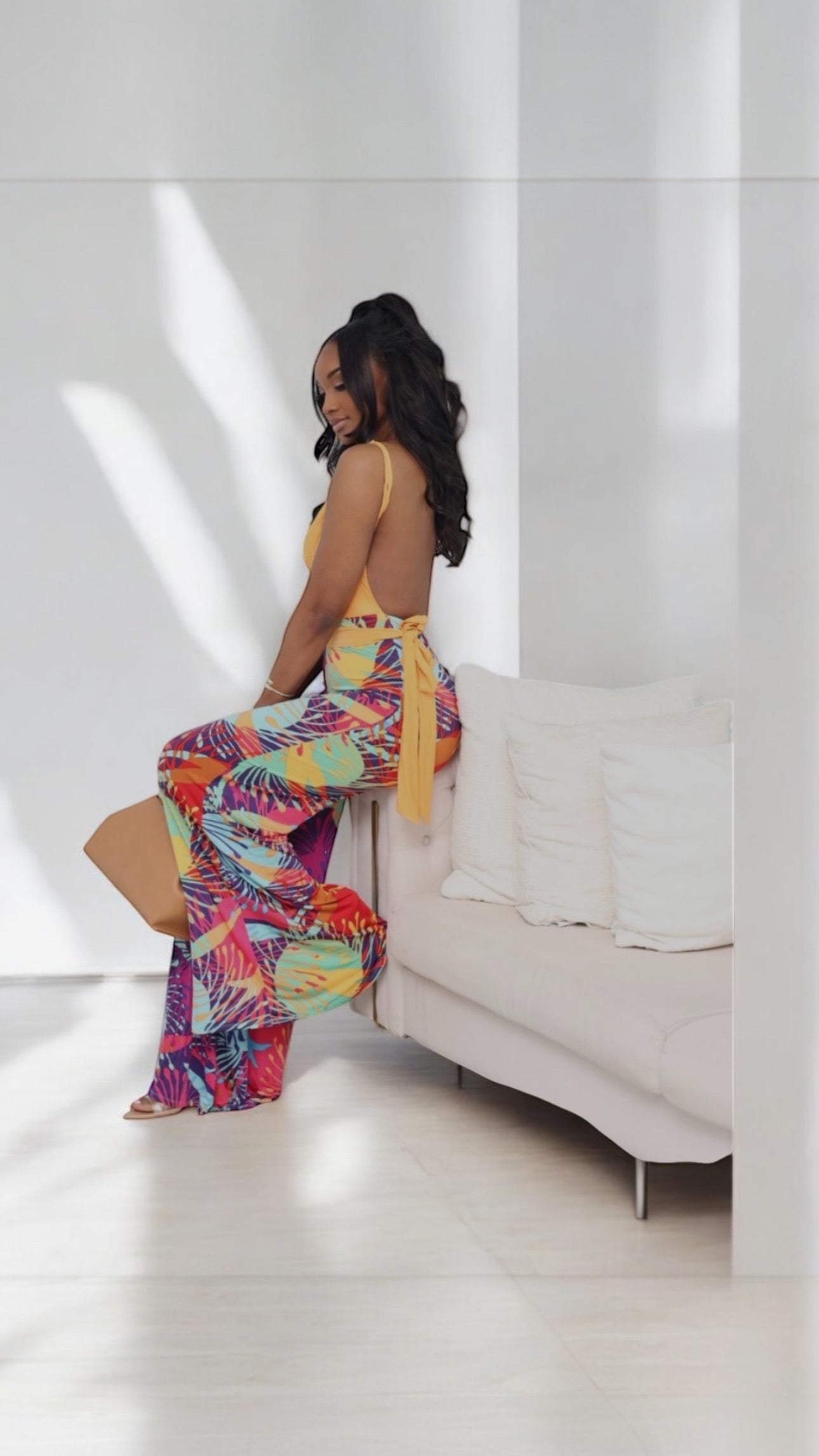 Colorful Stretchy Jumper