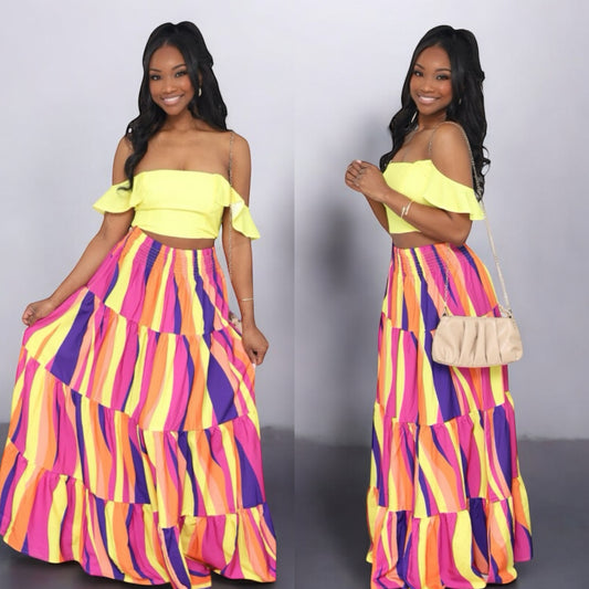 Colorful Skirt Set